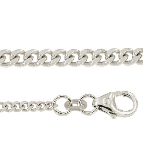Witgouden collier gourmet 1.4mm 45cm