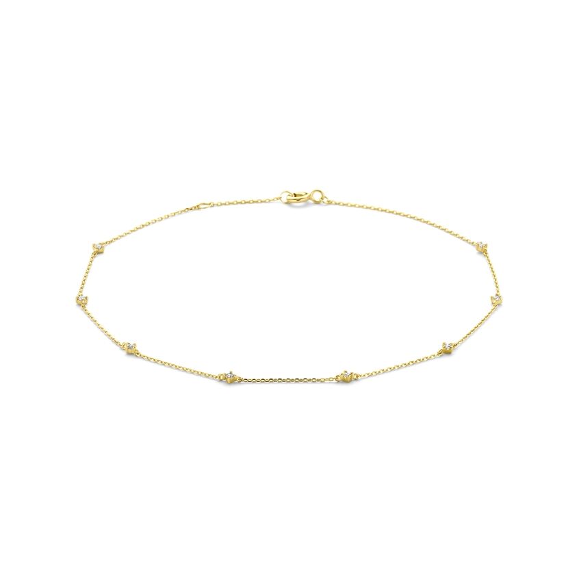 Gouden enkelbandtje 
24-26 cm