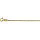 DT210E24G 14k geelgouden enkelband met gourmet schakel op 24 cm lengte