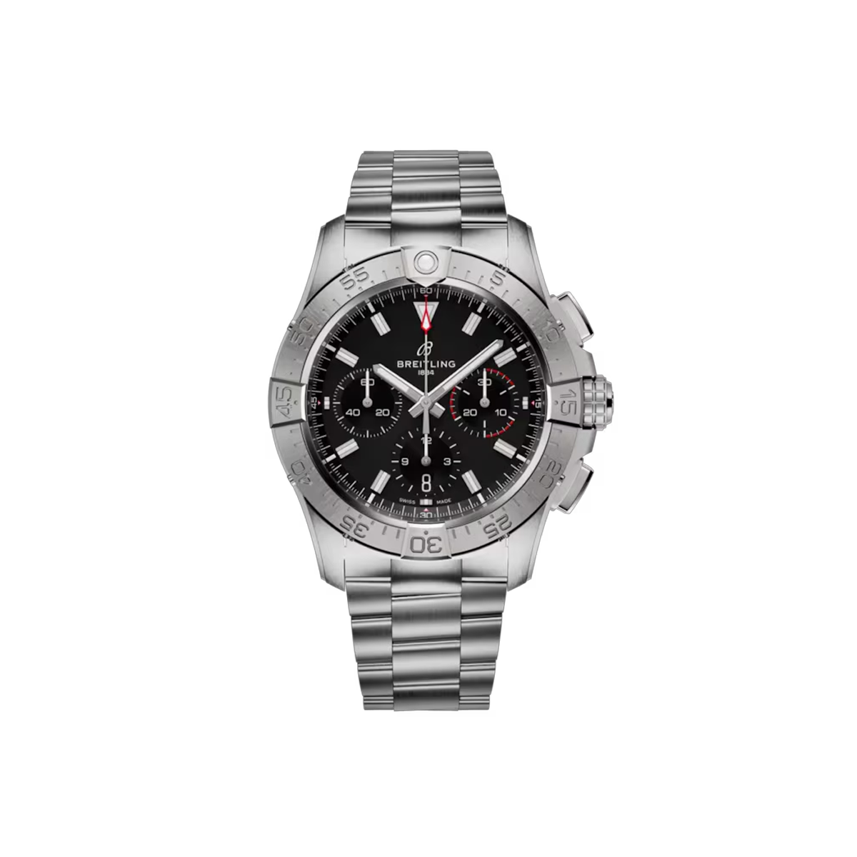 Dit Breitling horloge behoort tot de Breitling Avenger collectie. 
Referentienummer: AB0146101B1A1
Caliber: Breitling 01 (Manufacture)
