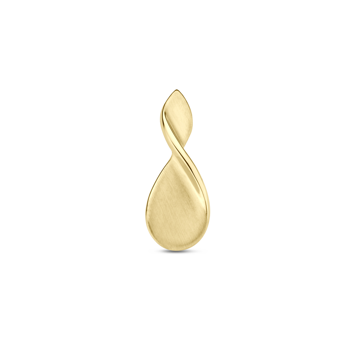 14k Geelgouden hanger met een hoogte van 17.5mm.
