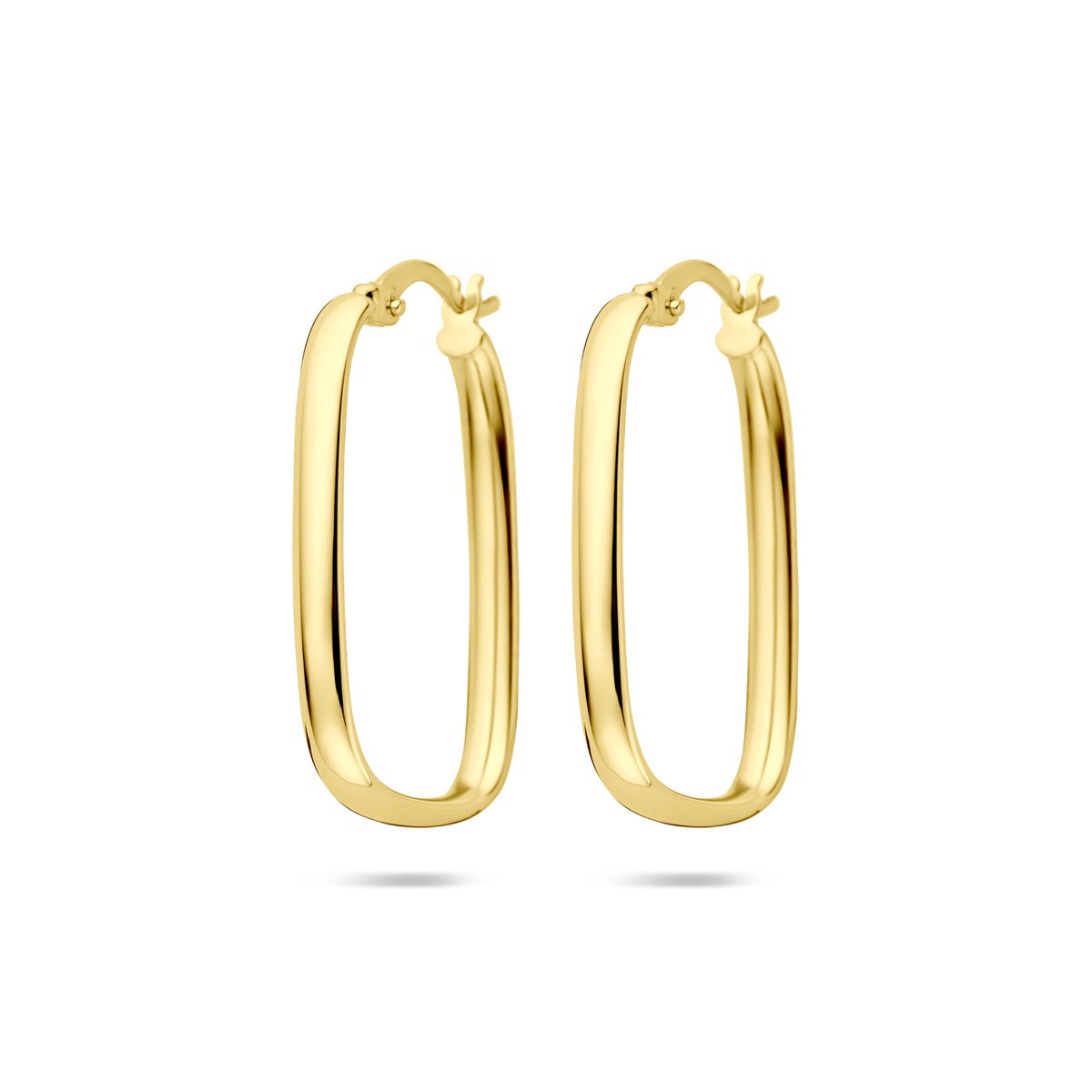 14k Geelgouden oorringen met een afmeting van 28x3mm.