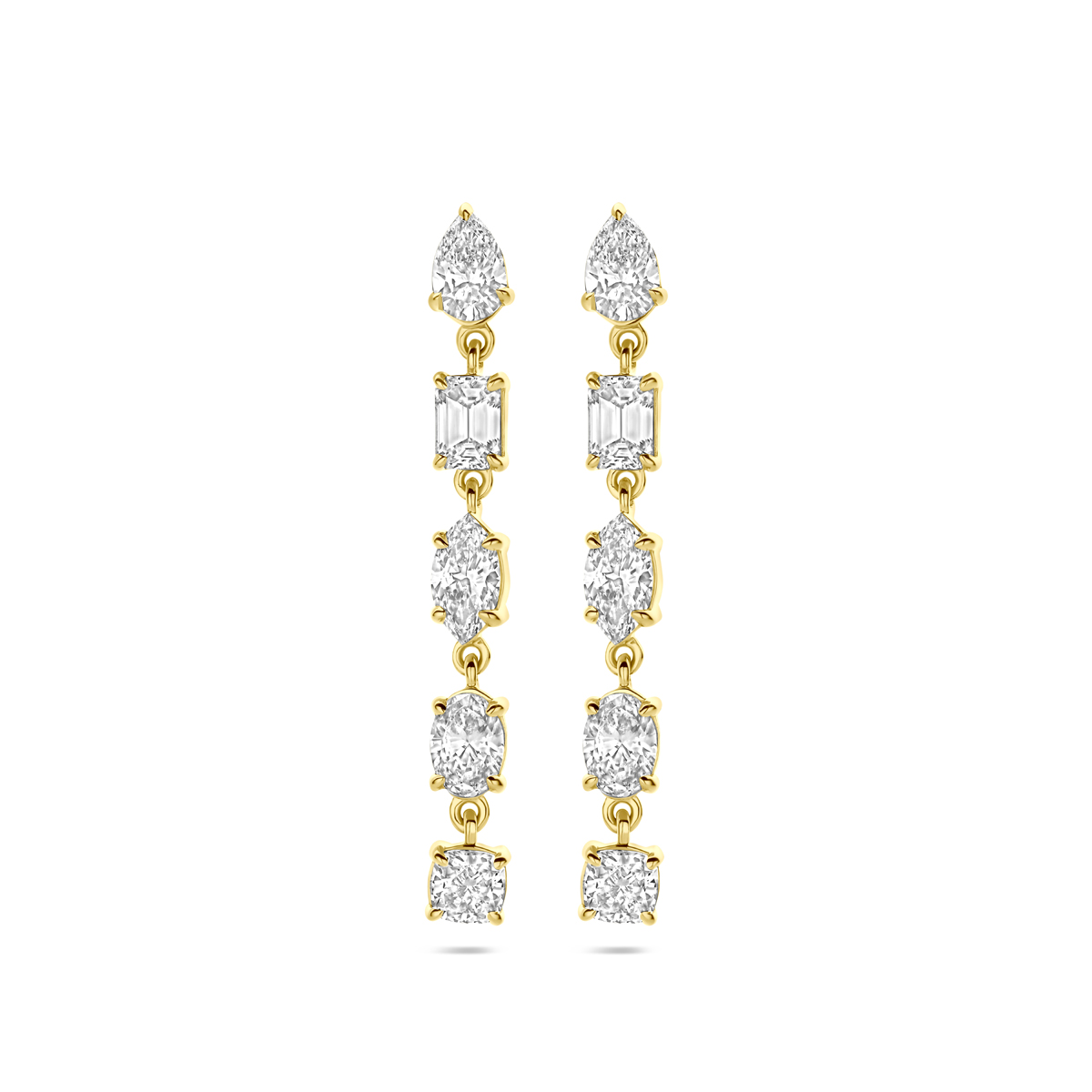 Oorhangers geelgoud 2.00ct (2x 1.00ct) h si  labgrown diamant 30 mm 4033555
14k Geelgouden oorhangers uitgevoerd met lab grown diamant. De oorhangers hebben een totale hoogte van 30mm. Het totale diamantgewicht is 2.00ct. Lab grown diamanten zijn diamanten die ontstaan in een laboratorium. Onder extreem hoge druk en temperatuur wordt het natuurlijk ontstaansproces nagebootst met als eindresultaat een diamant met dezelfde chemische eigenschappen maar met een andere oorsprong.