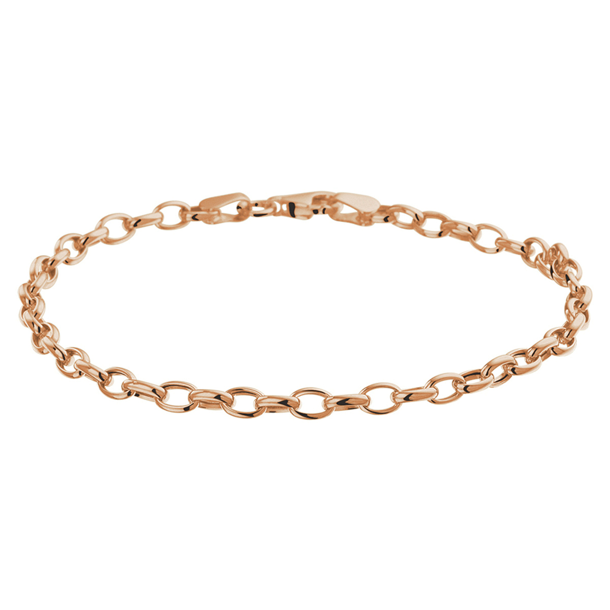 14k Rosegouden anker armband uitgevoerd met een stevige karabijn sluiting. De armband heeft een draaglengte van 19cm en een schakelbreedte van 3.5mm.