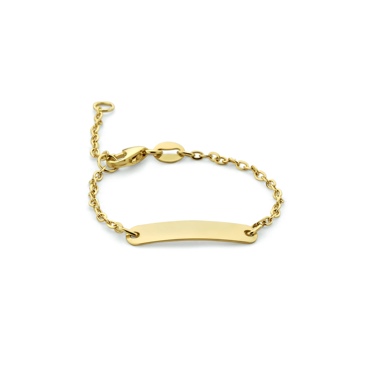 Gouden Plaatarmband 9krt 11-13 cm