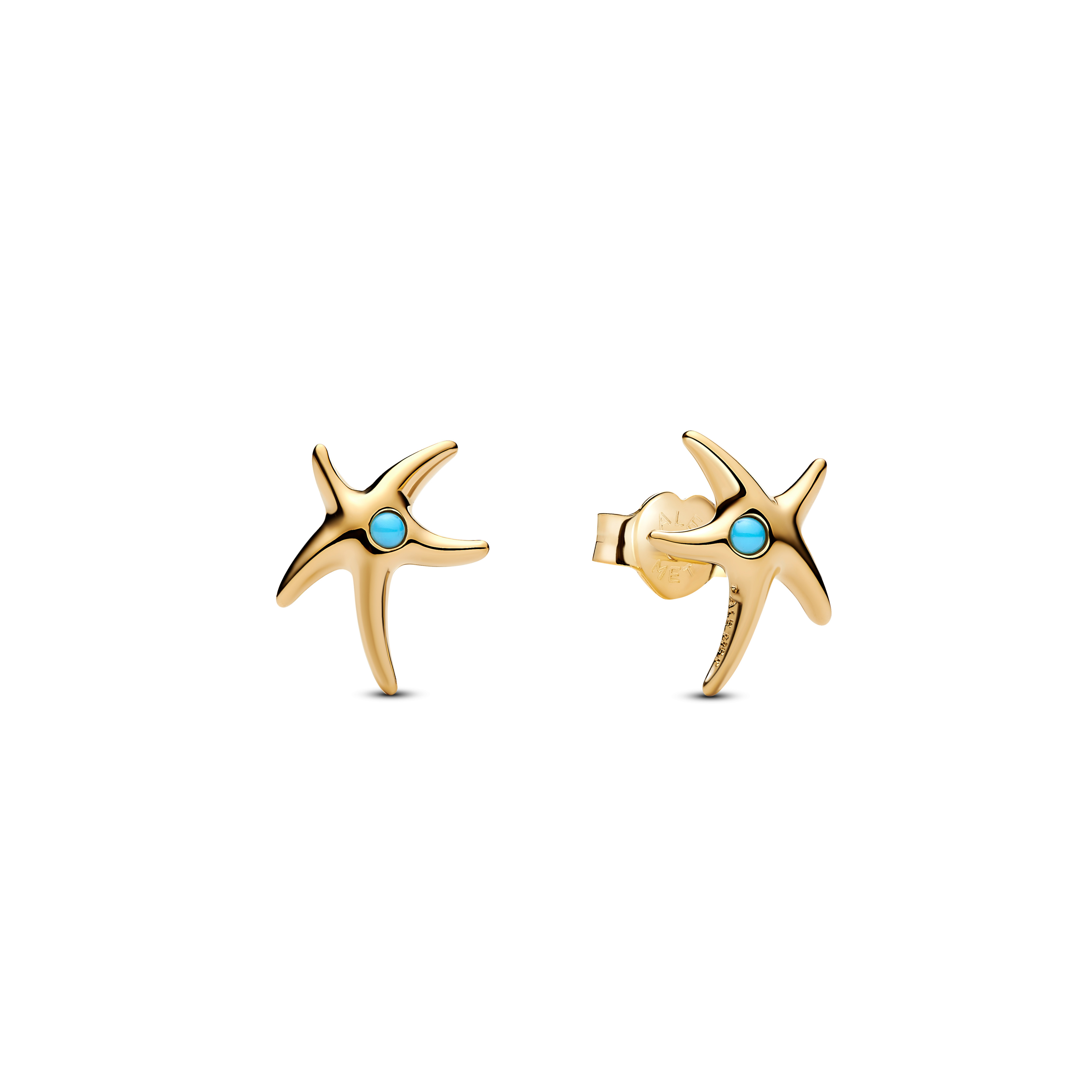 Pandora - Shine oorstekers, goudkleurige zeesterren - 263820C01