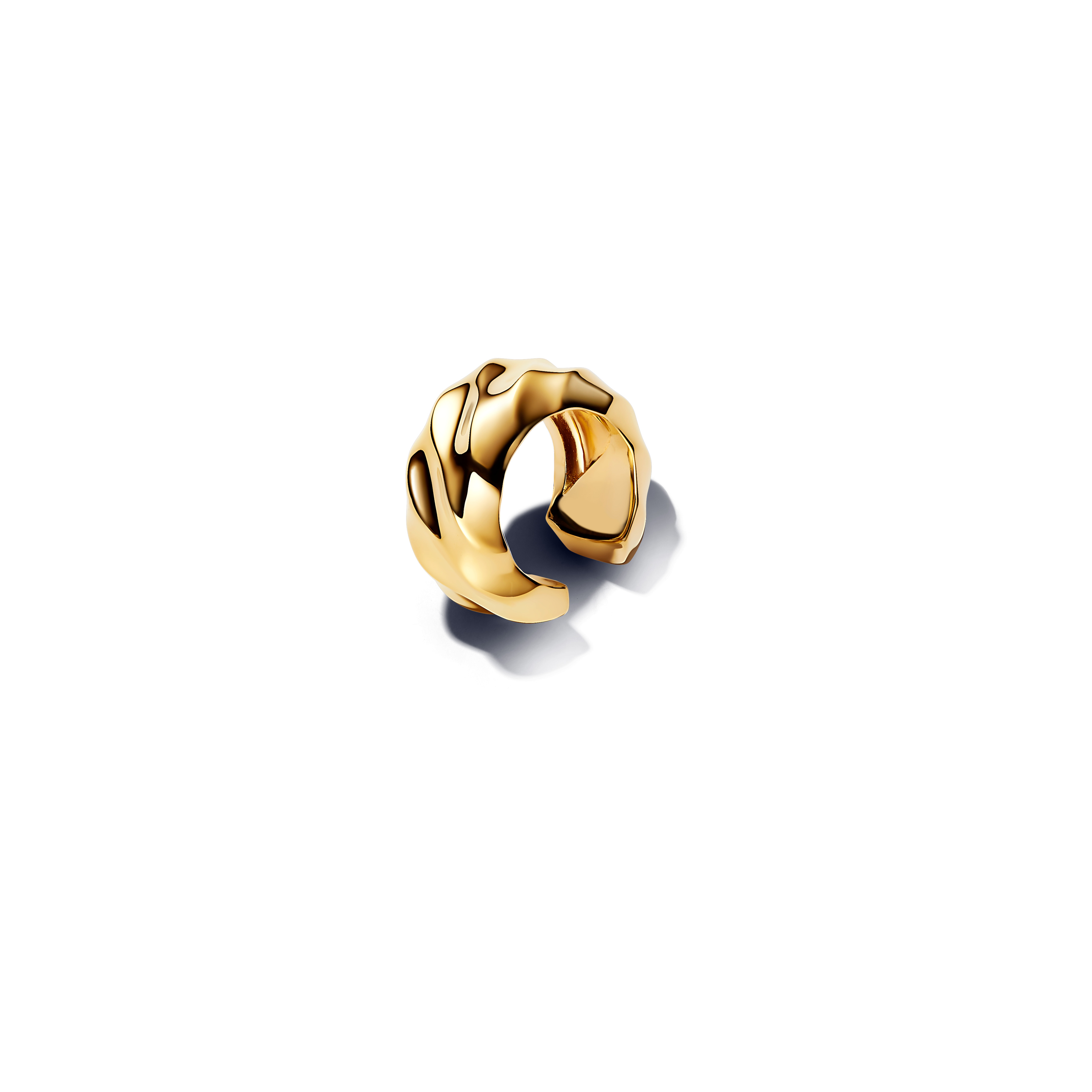 Pandora - Shine earcuff, verguld, Rippled - 263872C00