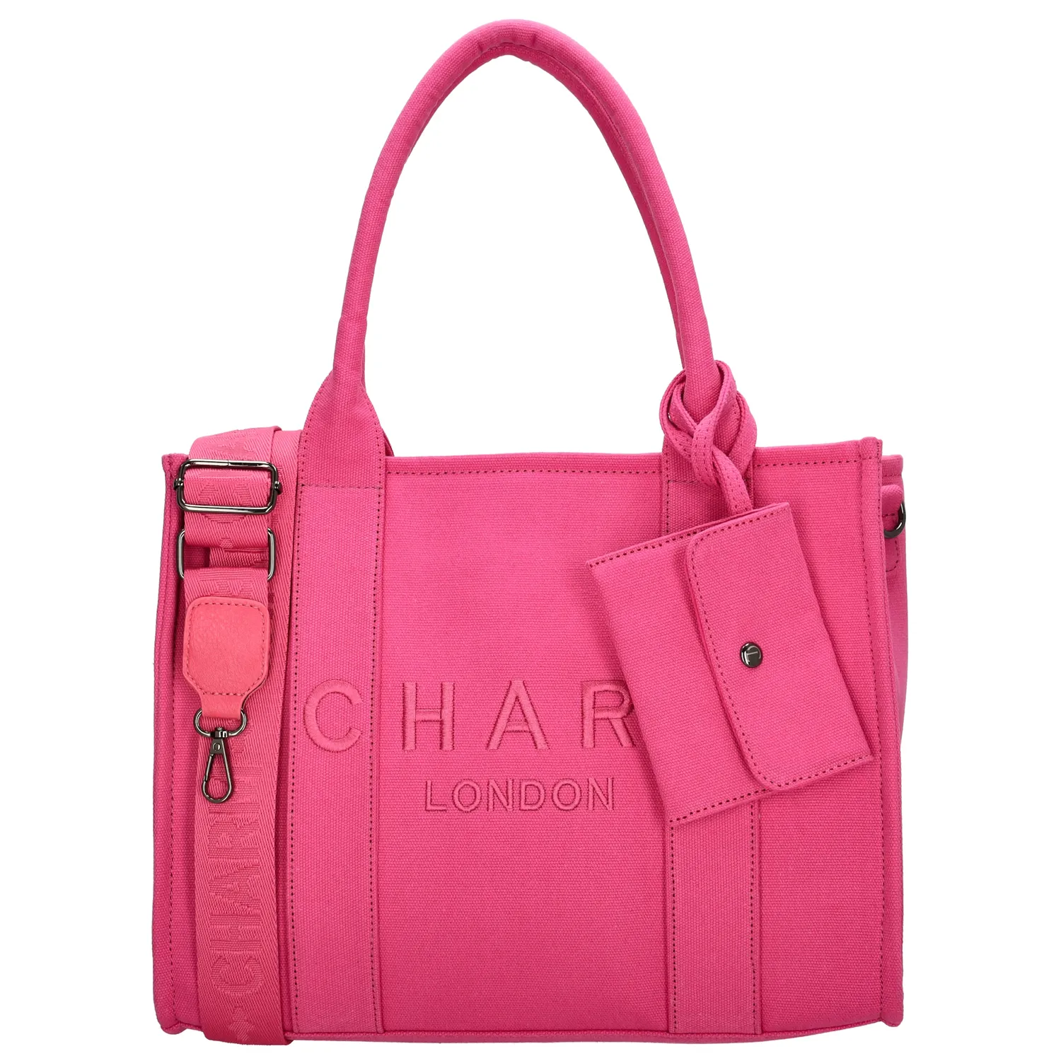 De Charm London Bond Shopper is een elegante en functionele tas, perfect voor dagelijks gebruik. Dankzij het compacte formaat neem je hem gemakkelijk overal mee naartoe. De verstelbare en afneembare schouderband zorgt ervoor dat je de tas op verschillende manieren kunt dragen.

De tas heeft een overzichtelijke indeling met een ritsvak en twee insteekvakken aan de binnenkant, zodat je essentials altijd goed georganiseerd blijven. Aan de achterkant bevindt zich een extra ritsvak, handig voor spullen die je snel bij de hand wilt hebben. De tas sluit veilig af met een rits, zodat je spullen goed opgeborgen blijven.

Kenmerken:

Compact en praktisch design
Verstelbare en afneembare schouderband
Afsluitbaar met rits
Binnenvak met rits en twee insteekvakken
Achterritsvak voor extra opbergruimte
