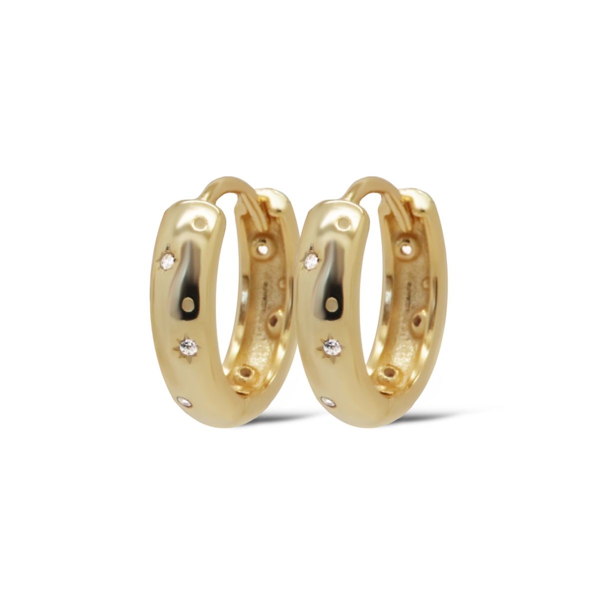 Karma Hinged Hoops SALLY 12MM Goldplated