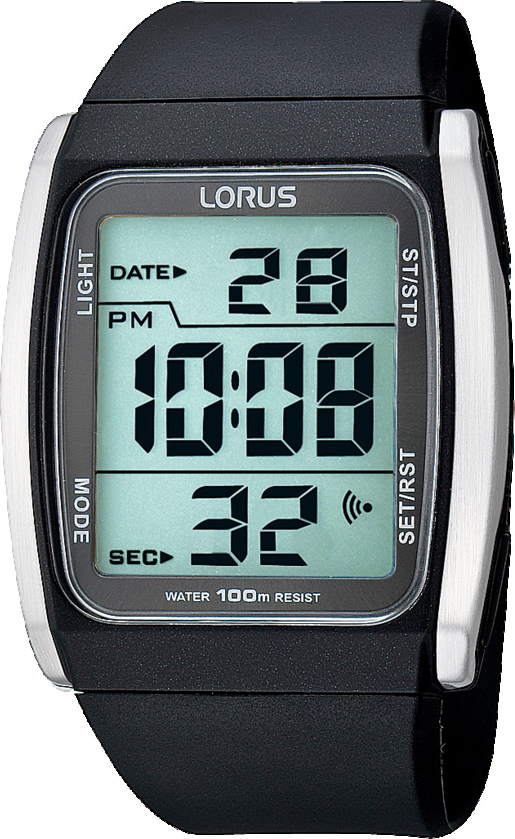 Dit herenhorloge is van het merk Lorus. Het is een digitaal horloge gemaakt van urethaan. De diameter van de kast is mm en de kast is 13 mm dik.
De verdere specificaties van het horloge zijn als volgt:
Glassoort: acryl glas
Bandbreedte: 25
Kastmateriaal: kunststof
Waterdichtheid: 10 ATM
Techniek: quartz