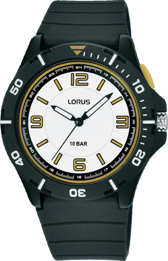 Dit is een horloge van het merk Lorus. Het is een analoog horloge gemaakt van kunststof. De diameter van de kast is 40 mm en de kast is 15.4 mm dik.
De verdere specificaties van het horloge zijn als volgt:
Kastvorm: rond
Kastkleur: zwart
Kastmateriaal: kunststof
Sluiting: gesp
Wijzerplaatkleur: wit
Glassoort: acryl glas
Waterdichtheid: 10 ATM
Techniek: quartz