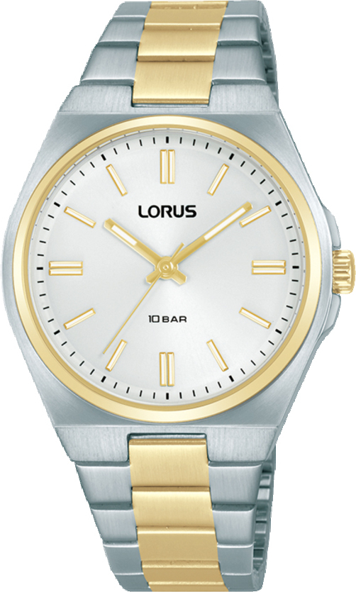 Dit is een dameshorloge van het merk Lorus. Het is een analoog horloge gemaakt van bicolour. De diameter van de kast is 34 mm en de kast is 9.6 mm dik.
De verdere specificaties van het horloge zijn als volgt:
Kastvorm: rond
Kastkleur: goudkleurig
Kastmateriaal: bicolour
Sluiting: vouwsluiting met drukker
Wijzerplaatkleur: wit
Glassoort: hardlex mineraal glas
Waterdichtheid: 10 ATM
Techniek: quartz