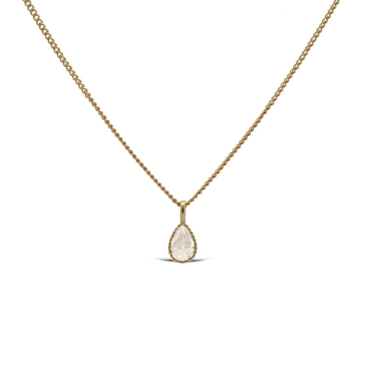 Karma Necklace LILY Drop Zirconia Goldplated
