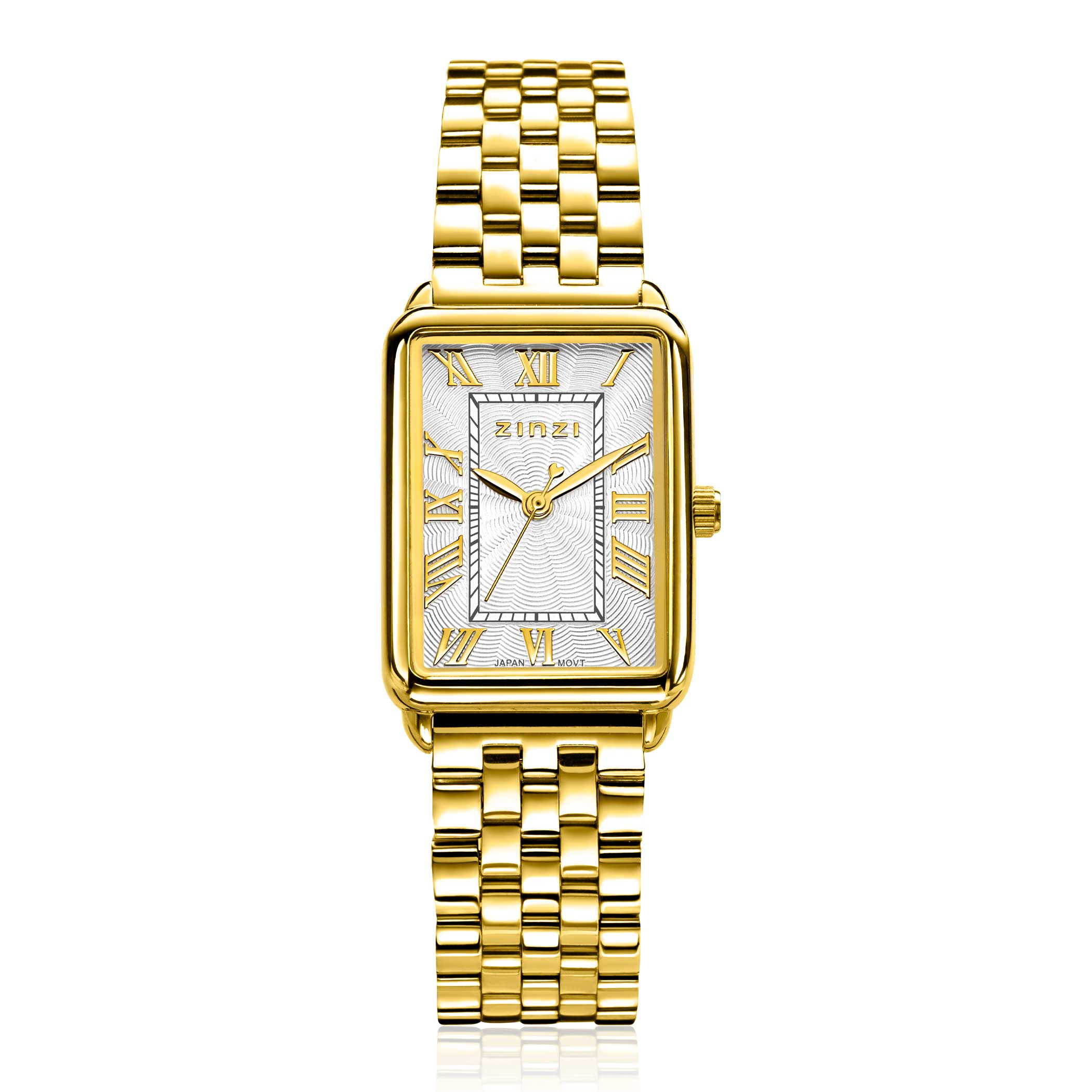 Elegance horloge 28mm g.g. st.band