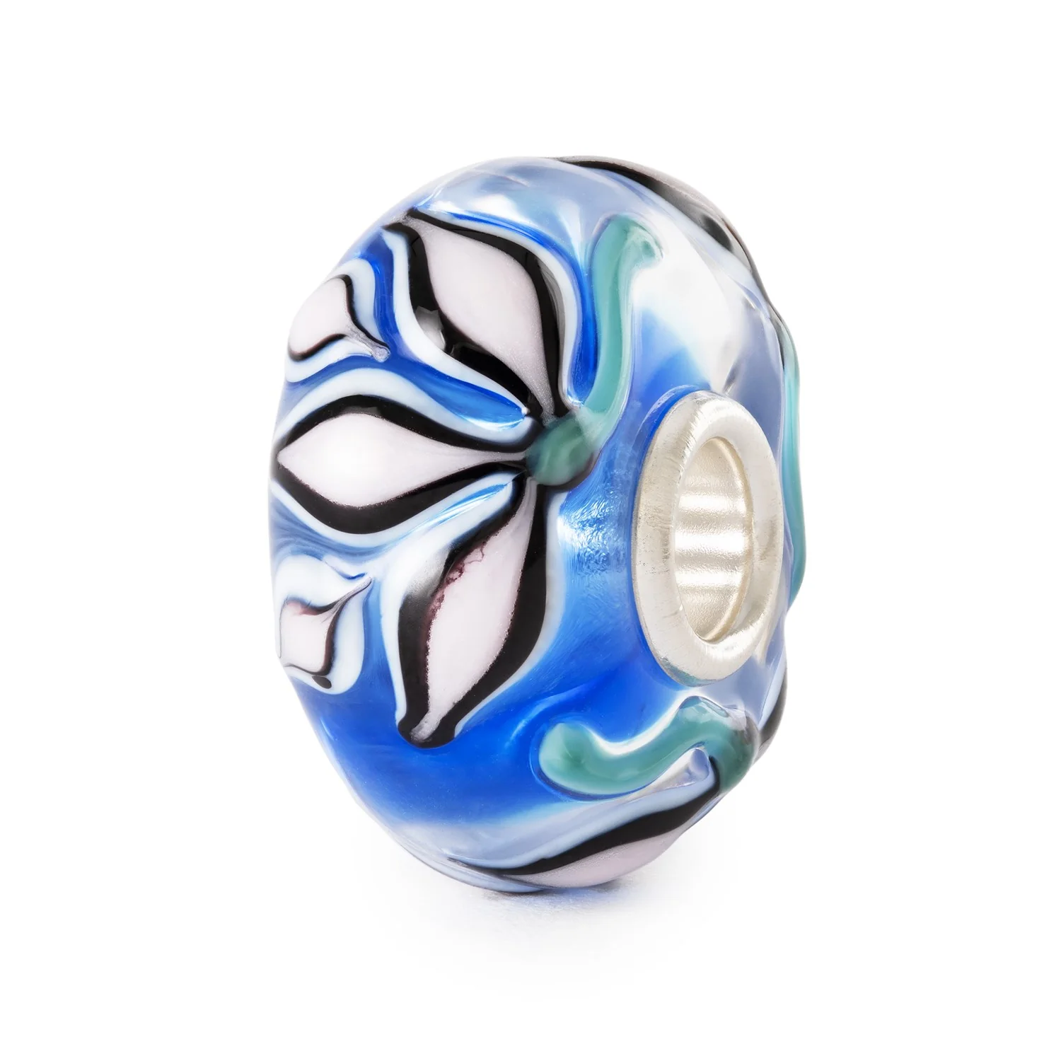 Trollbeads - Passie van de Lotus, zilveren/glazen bedel - TGLBE-20438