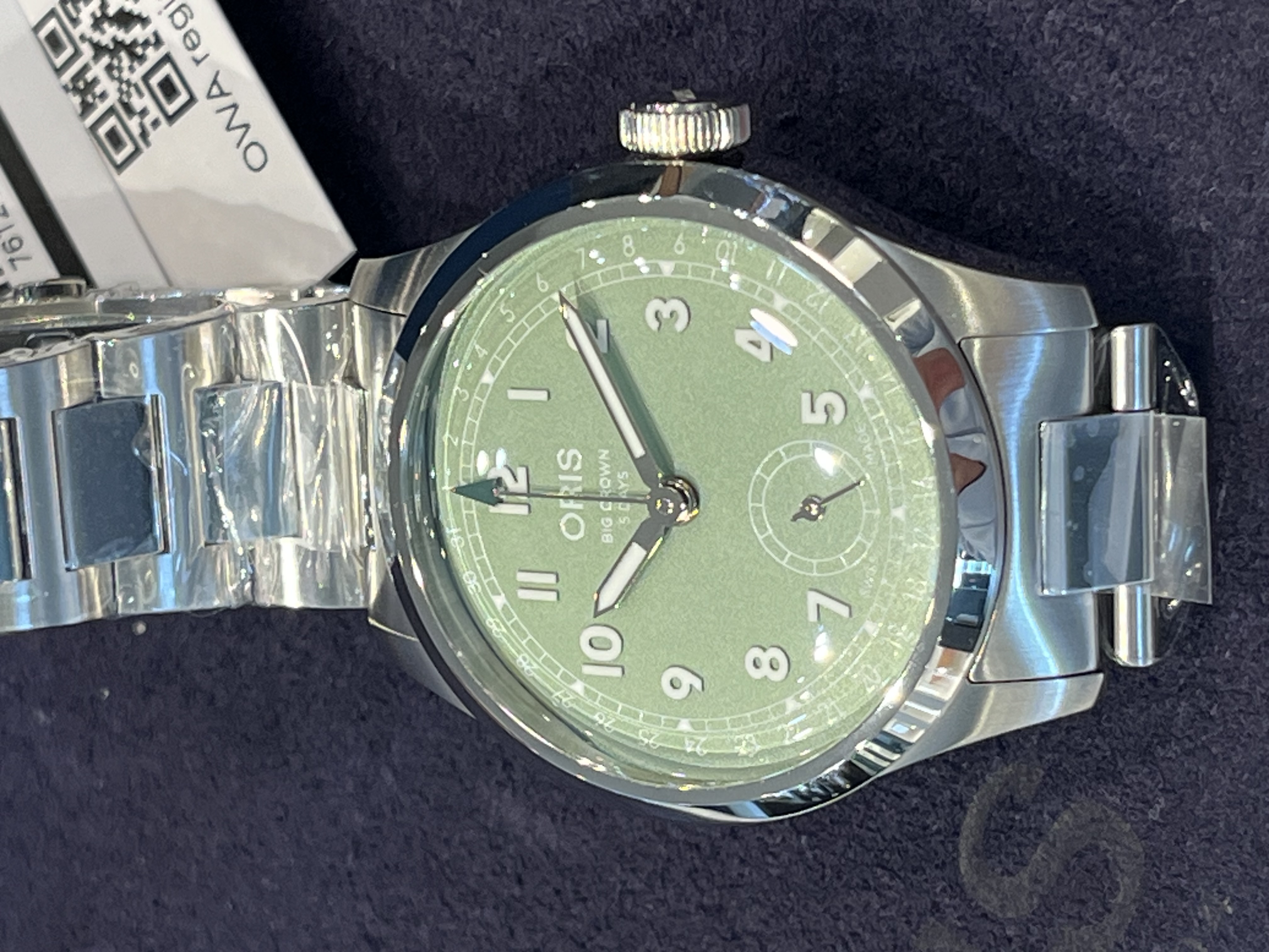 Big crwon calibre 403 green dial 