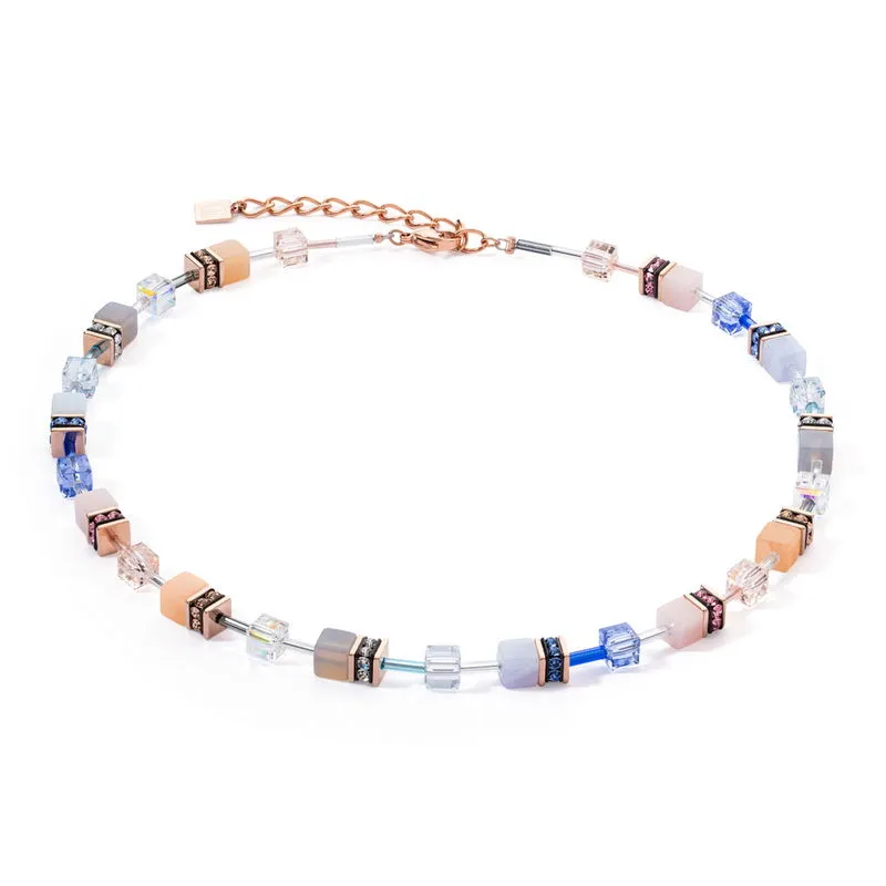 Necklace-Lightblue-Beige