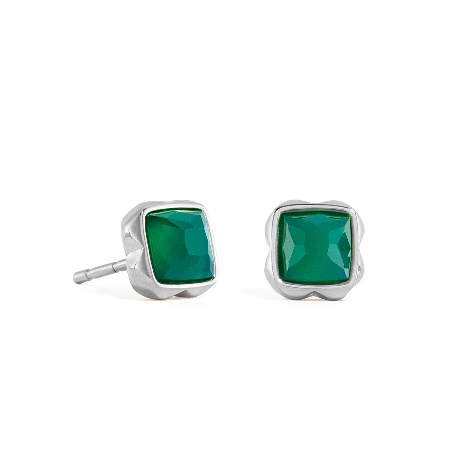 Dit zijn oorknopjes van het merk Coeur de Lion gemaakt voor dames.
Green agate (may)