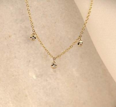 GG Briljant collier Elegante 3 x 0.03 crt H/Si