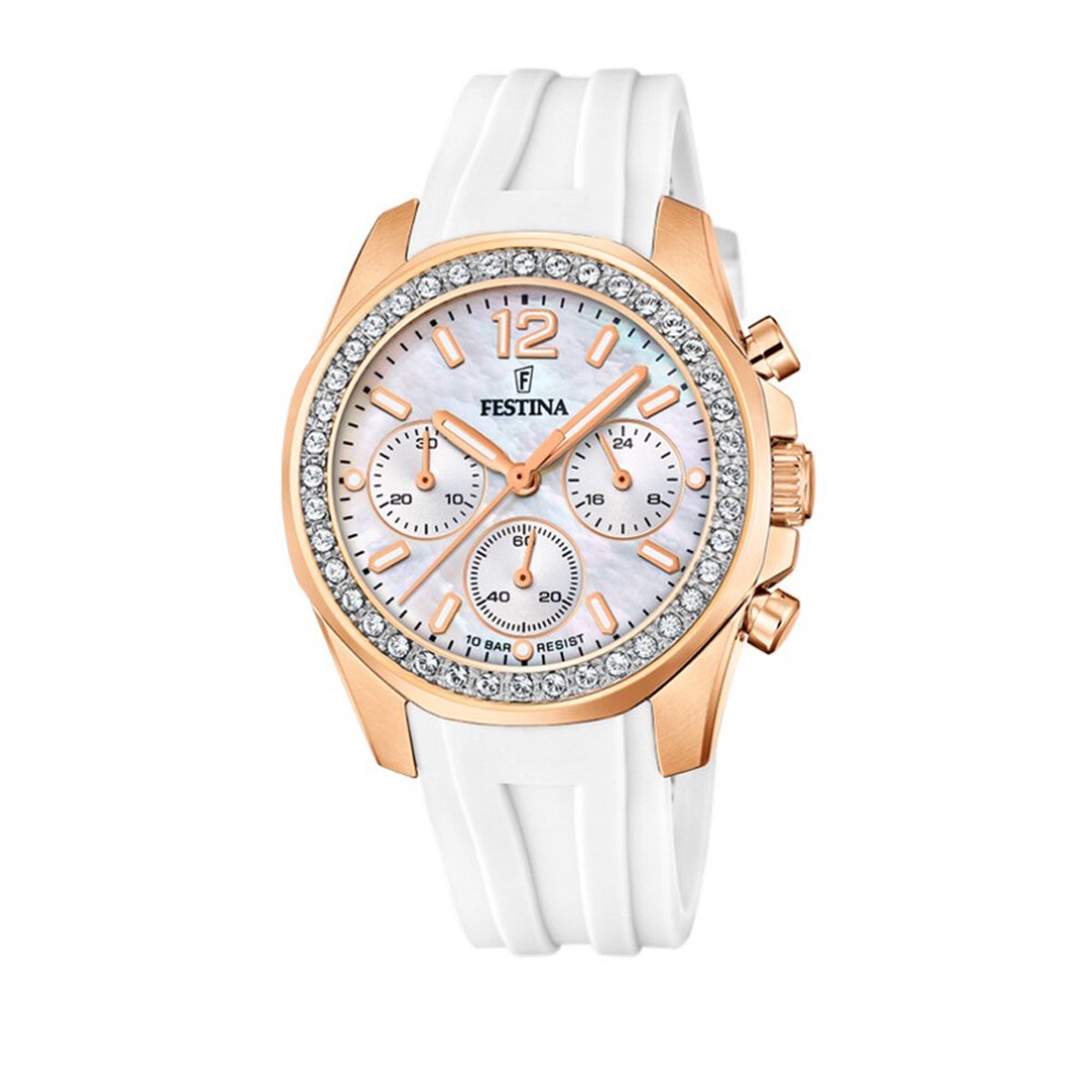 Festina Dames uurwerk met band in rubber