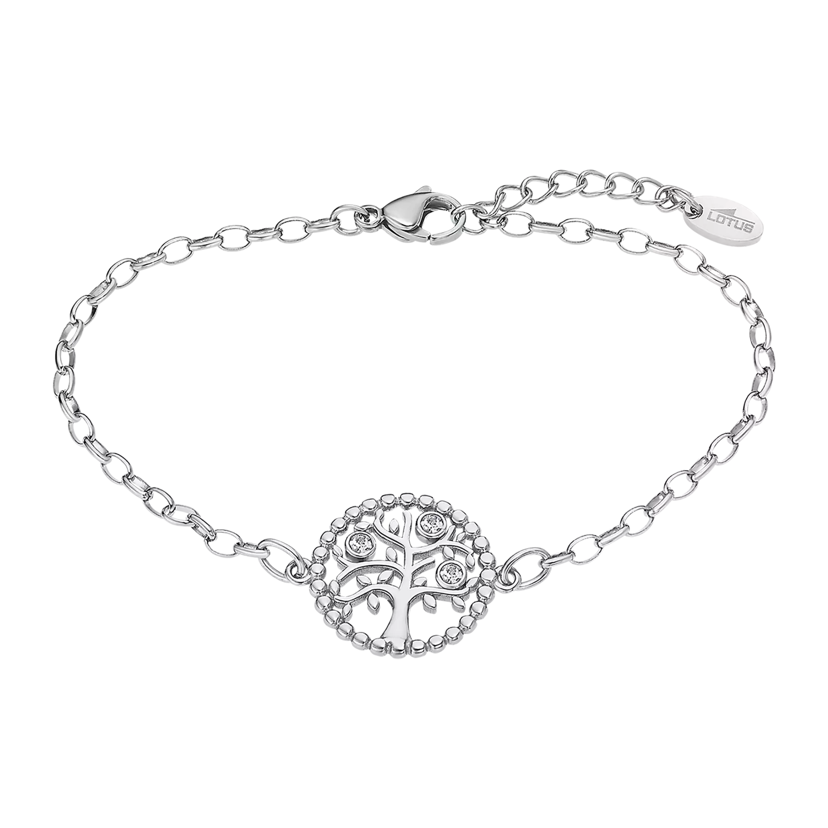 De LOTUS STYLE Dames 316L roestvrijstalen Levensboom Armband, modelnummer LS2194/2/1, is een elegante zilverkleurige armband die nikkelvrij is. Deze tijdloze armband past perfect bij elke outfit en is ideaal voor dagelijks gebruik of speciale gelegenheden. Combineer met andere zilverkleurige sieraden voor een complete look. Draag het met trots en stijl.