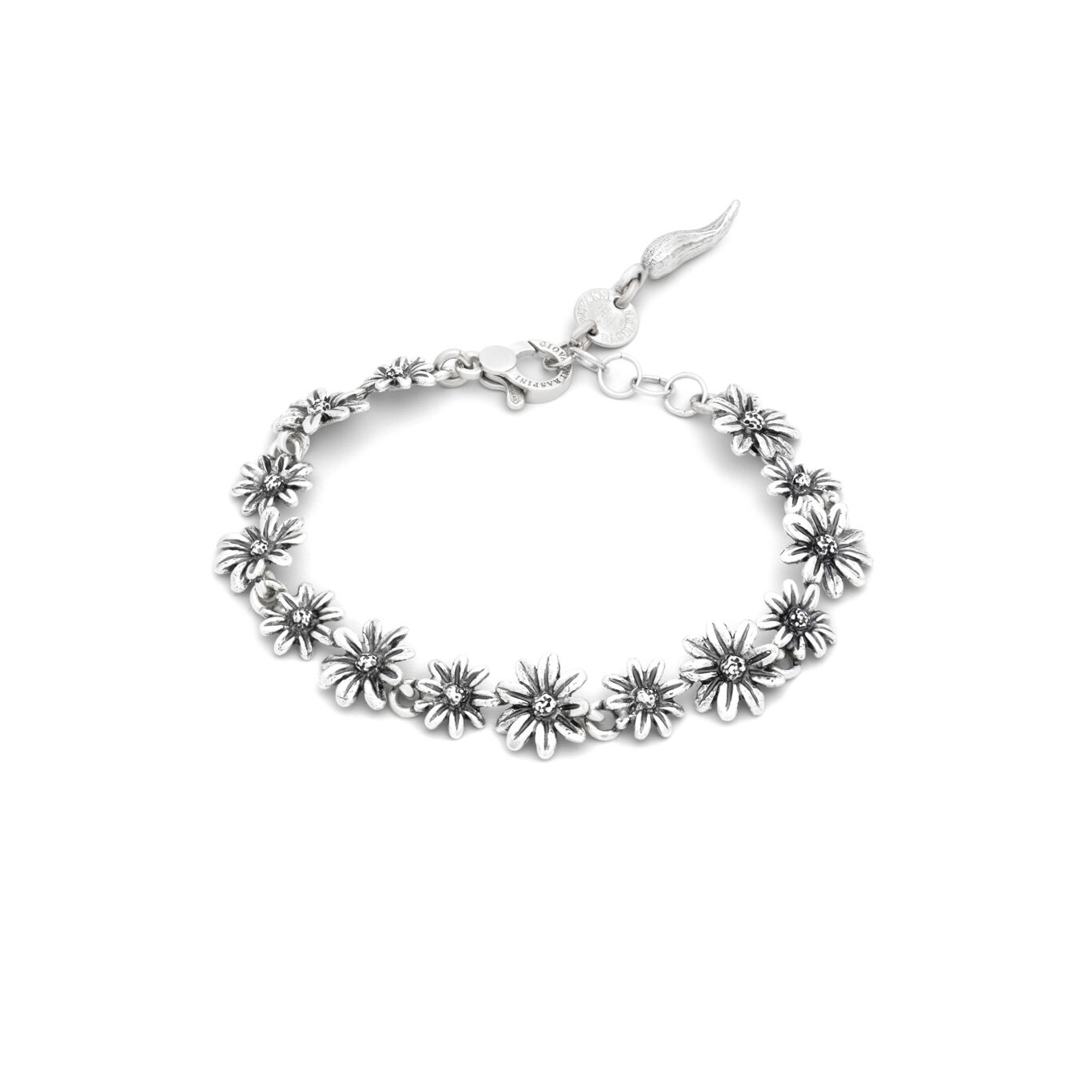 Sterling Silver
Length 19 cm
Lobster clasp closure with adjustable links
Handmade in Italy