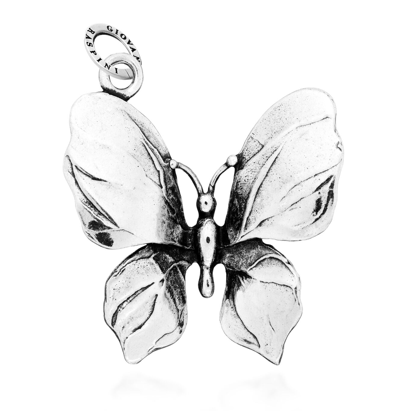 Sterling Silver
Height 3.7 cm (excluding 0.9 cm link)
Provided with link with logo
Handmade in Italy