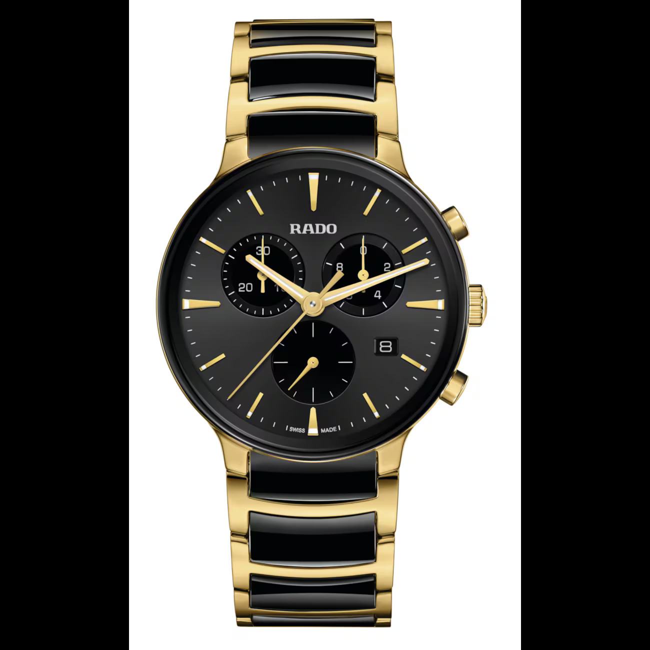Rado Centrix XL Chrono double/zwart |  R30211152