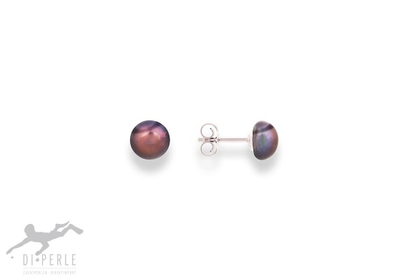 Gerhodineerd Sterling Zilveren Oorknoppen met Handgekozen Donkere Zoetwater Parel 6,5mm Bouton.
Parels zijn een natuurproduct en kunnen iets in kleur en vorm verschillen van de getoonde foto.