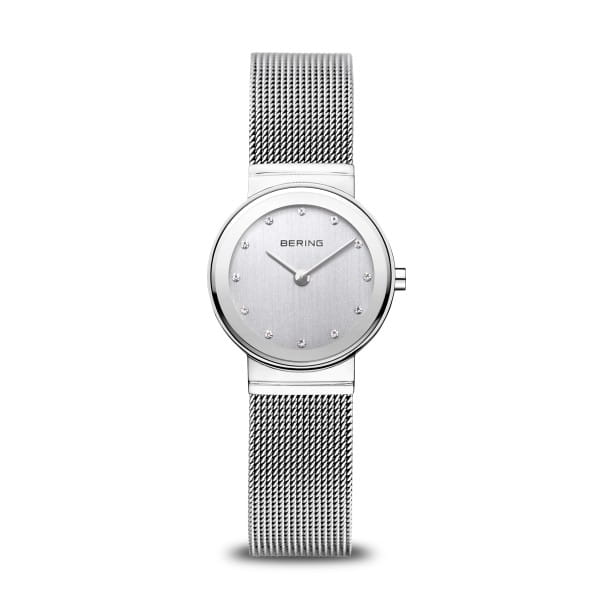 Dit Bering horloge heeft een prachtige klassieke uitstraling. Het horloge is gemaakt van edelstaal en wordt gedragen door dames.