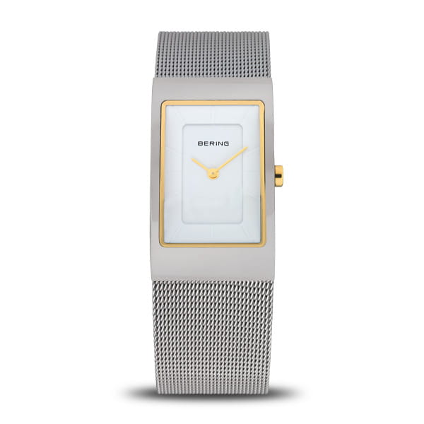 Dit Bering horloge heeft een prachtige klassieke uitstraling. Het horloge is gemaakt van edelstaal en wordt gedragen door dames.