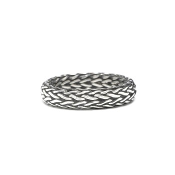 Zilveren Silk ring 242 in maat 19