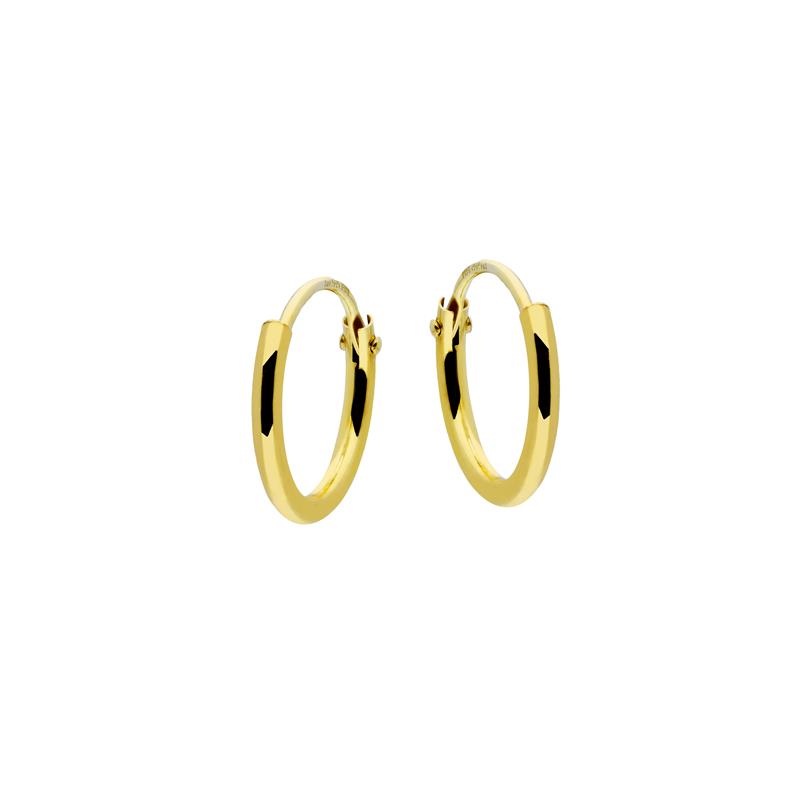 Stijlvolle, gladde, 14 karaat geelgouden oorringen. De oorringen hebben een ronde buis met een diameter van 11 mm, uit de collectie van GLOW!

GLOW
  Benadruk jouw stijl met de verfijnde sieraden van GLOW en laat je inspireren door de uitgebreide collectie 14 karaats gouden sieraden van de hoogste Europese kwaliteit. Ontworpen om elke dag te dragen. Naast tijdloze ontwerpen bestaat de collectie ook uit hippe sieraden; zoals minimalistische gouden kettingen en grafische oorknopjes. Wil je een beetje extra stralen? Kies dan voor flonkerende zirkonia of ga voor luxe met onze geraffineerde diamanten sieraden.
  
  Specificaties
  - 207.0002.11
  - Oorringen
  - 14 Karaats Goud
  - 11mm