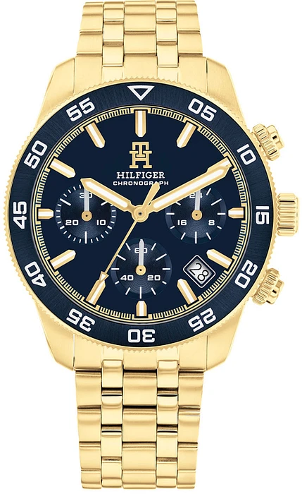 Dit mooie horloge van Tommy Hilfigger heeft een chronoloog