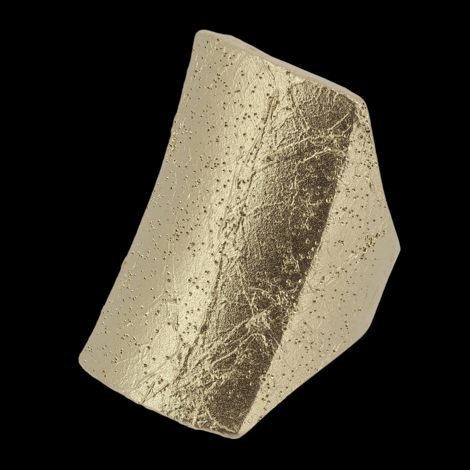Sanjoya - Artistieke vergulde Sanjoya ring van sterling zilver, rechthoekig en schitterend op je vinger, lengte 3cm. - L0224024.56