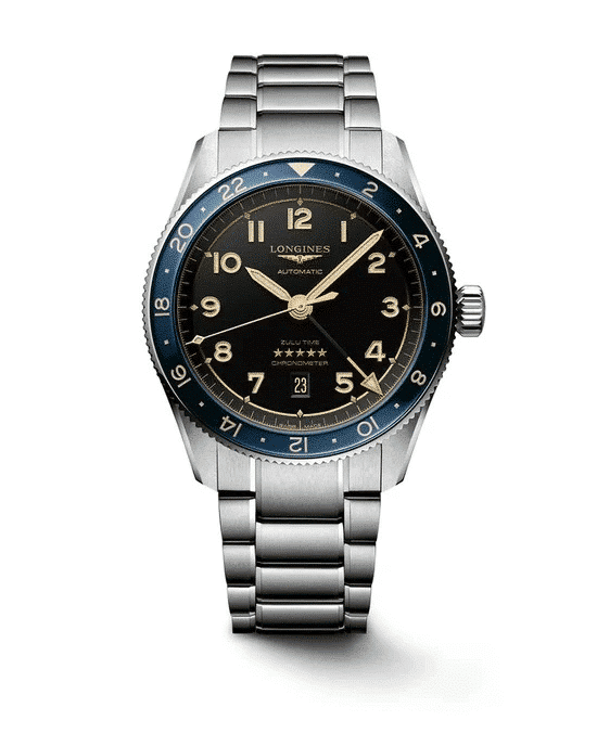 Dit Longines horloge behoort tot de Spirit collectie.
Referentienummer: L3.812.4.60.6

De Longines is voorzien van een automatisch kaliber L844.4 uurwerk met een gangreserve van 72 uur. De kast is gemaakt van roestvrij staal en de band van edelstaal. Het horloge heeft een diameter van 42 mm en is getest op een waterdichtheid van 10 ATM / 100 meter. Dankzij de Super- LumiNova op de wijzers en indexen is het horloge ook in het donker duidelijk af te lezen. Het horloge heeft een krasbestendig saffierglas met meerdere lagen anti-reflecterende coating aan beide zijden. Dit horloge heeft een antraciet kleurige wijzerplaat met vergulde wijzers en indexen. Het automatische uurwerk is COSC Chronometer gecertificeerd.

Horloges van Longines met automatische uurwerken genieten van een verlengde fabricagegarantie van 5 jaar. Deze langere garantieperiode onderstreept de uitzonderlijke kwaliteit en het vakmanschap van de automatische uurwerken van Longines.

Maak u klaar om op te stijgen met de LONGINES ZULU TIME 1925: een echt GMT-horloge ter gelegenheid van de 100e verjaardag van het eerste polshorloge met dubbele tijdweergave. Net als onze Ambassador of Elegance, Henry Cavill, blijft u verbonden, zelfs als u ver weg bent.
