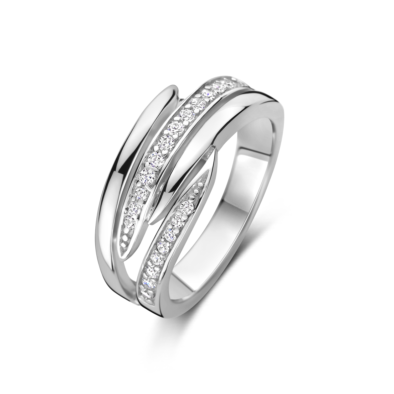De Rosa Di Luca zilveren ring met zirkonia, modelnummer 62914654, is een verfijnd sieraad in de categorie juwelen, specifiek een ring, in maat 54. De ring is perfect om dagelijks te dragen of te combineren met andere zilveren sieraden voor een elegante look. Draag hem aan je favoriete vinger voor een sprankelend accent.
