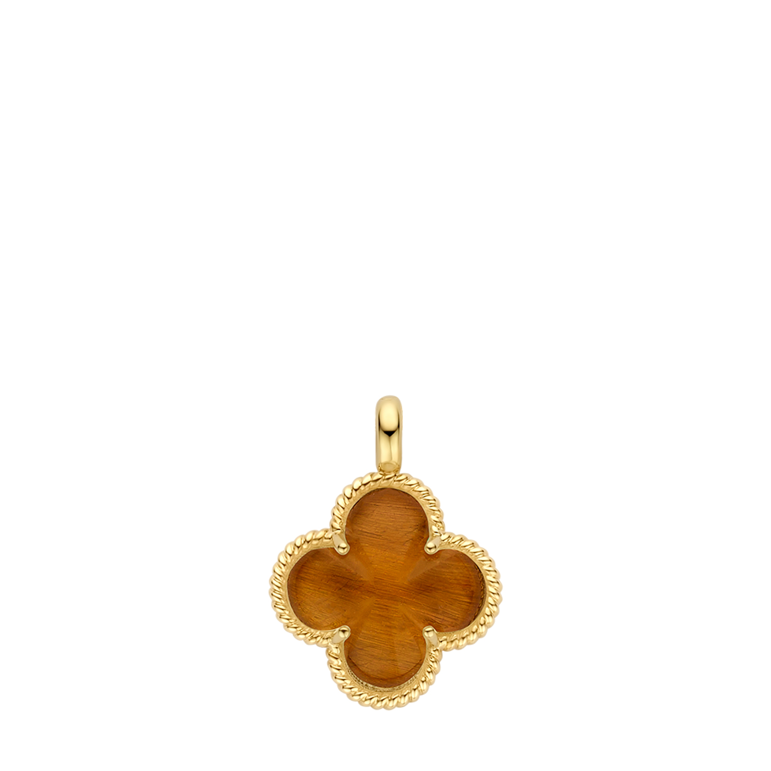 Blush Hanger 6096YTQ - Geelgoud (14k) met Tijgeroog en Rock Crystal