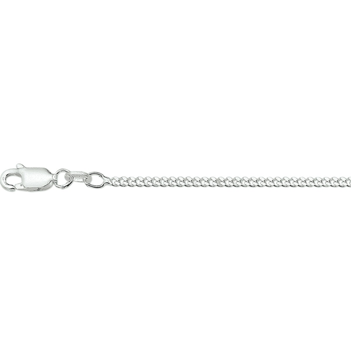 Zilveren collier gourmette 4-zijdes geslepen 2,1mm 60cm