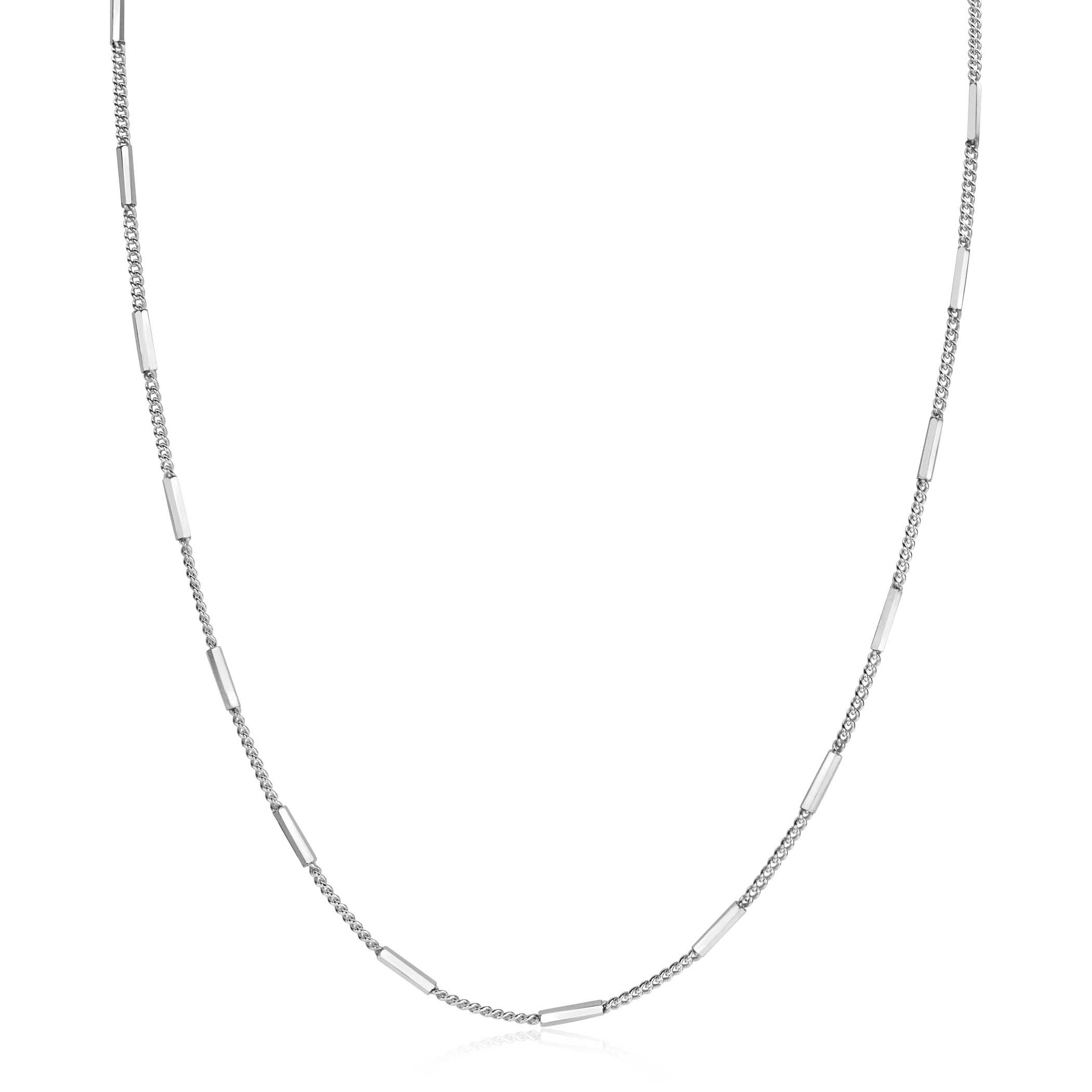 Dit Zinzi collier is een elegant zilveren sieraad, ontworpen met subtiele staafjes van 1.6 mm dik en een lengte van 45 cm. Perfect te dragen als een verfijnd accessoire bij zowel formele als casual outfits. Combineer het met bijpassende oorbellen of armbanden voor een complete, stijlvolle look. Categorie: Sieraad, Type: Ketting.