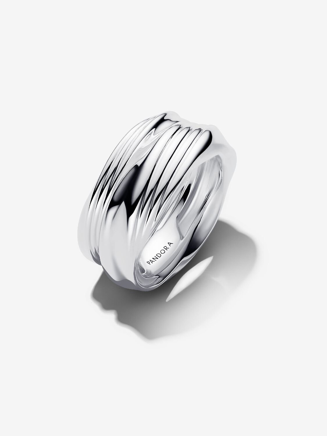 Pandora Gedraaide dubbele ring Sterlingzilver