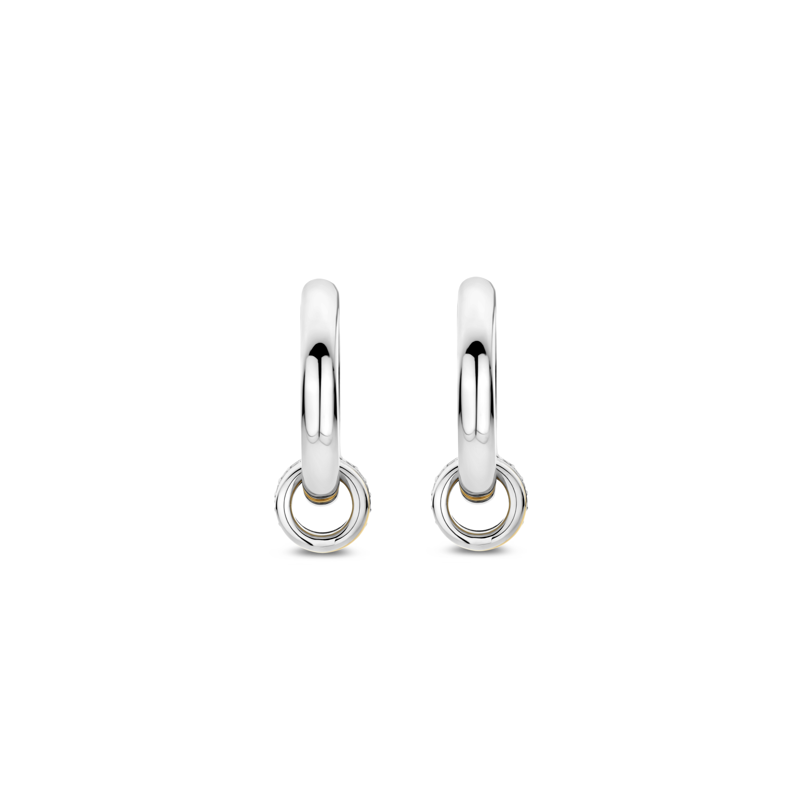 Ti Sento - Zilveren klapcreolen incl. aanhanger - 7981ZY