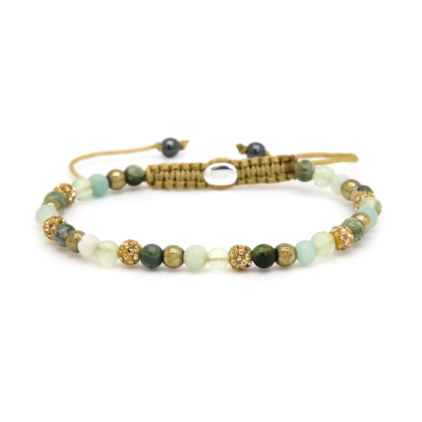 Karma armband, Spiral WILLOW XXS (gold crystal)