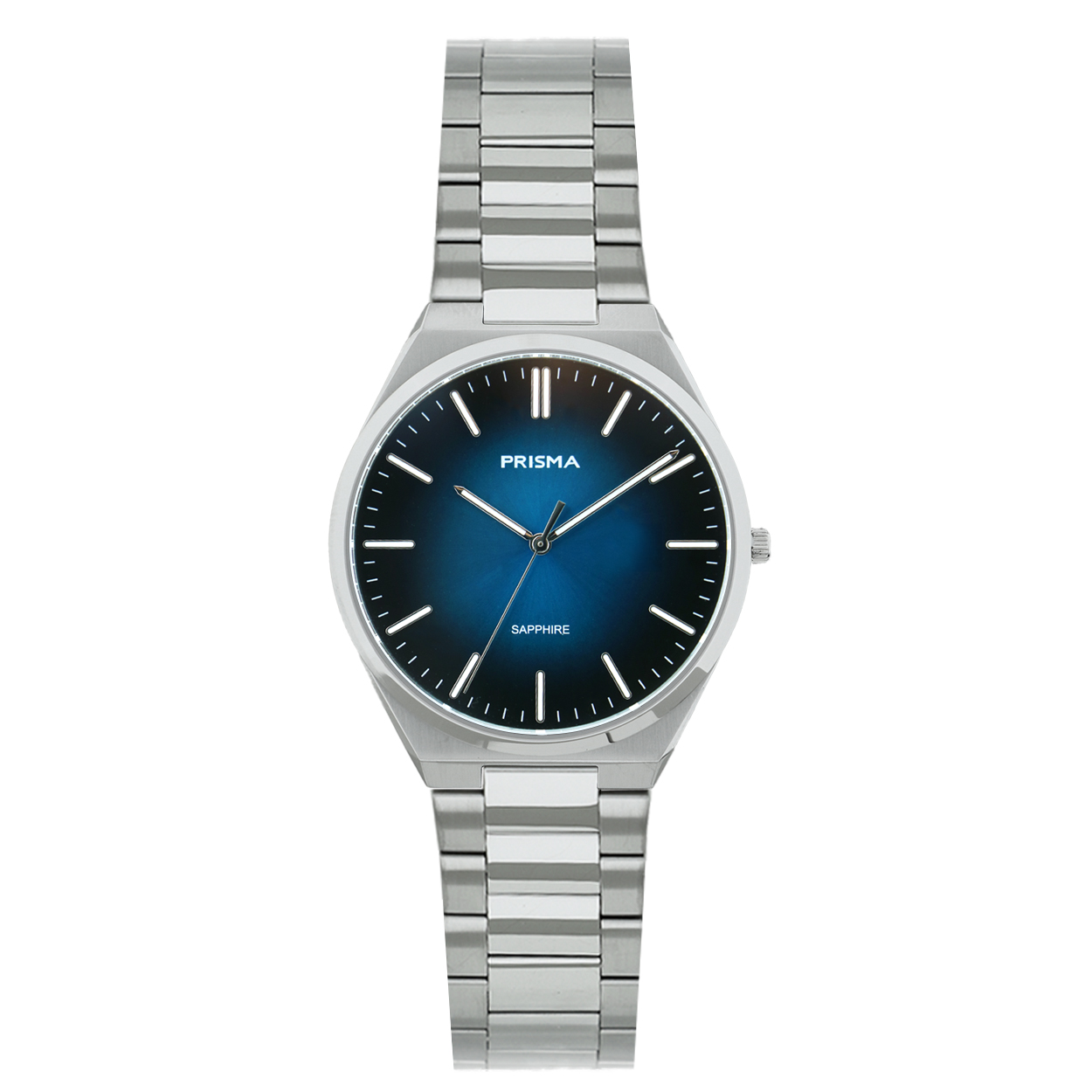 Prisma horloge P2430 dames edelstaal saffierglas 

Algemeen
Geslacht: dames
Model: P.2430

Voordelen
- band edelstaal zilver
- wijzerplaat blauw met zilvere streepjes
- glas is zeer krasvast
- slimline model (6.65 mm dik)
- ook voor bredepols (max. 180 mm)
- quartz
- maat kast 29.9 mm (breedte)  6.7mm (dikte)

