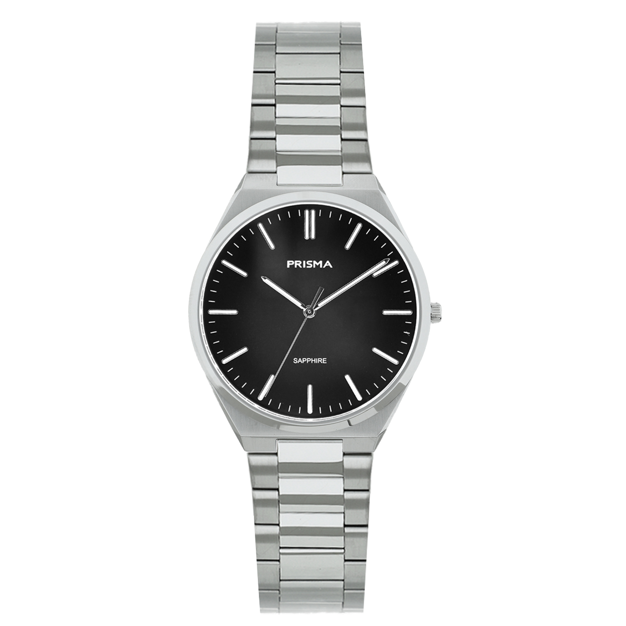Prisma horloge P2431 dames edelstaal saffierglas 

Algemeen
Geslacht: dames
Model: P.2431

Voordelen
- band edelstaal zilver
- wijzerplaat antraciet met zilvere streepjes
- glas is zeer krasvast
- slimline model (6.65 mm dik)
- ook voor brede pols (max. 180 mm)
- quartz
- maat kast 29.9 mm (breedte)  6.7mm (dikte)

