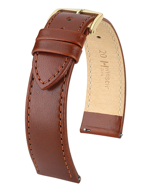 Hirsch Osiris M Mid Brown Shiny Calf 18/16mm 03475115-1-18