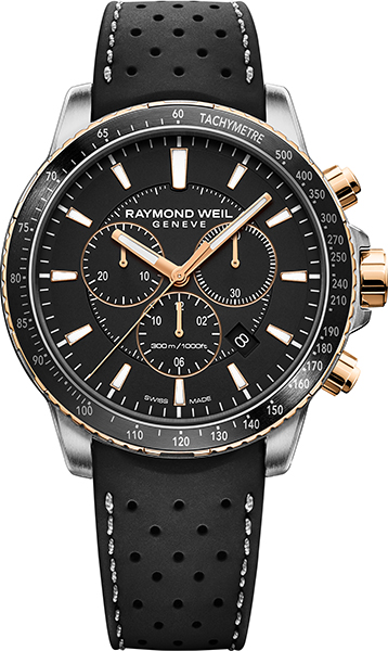 Dit is een horloge van het merk Raymond Weil gemaakt voor heren.
