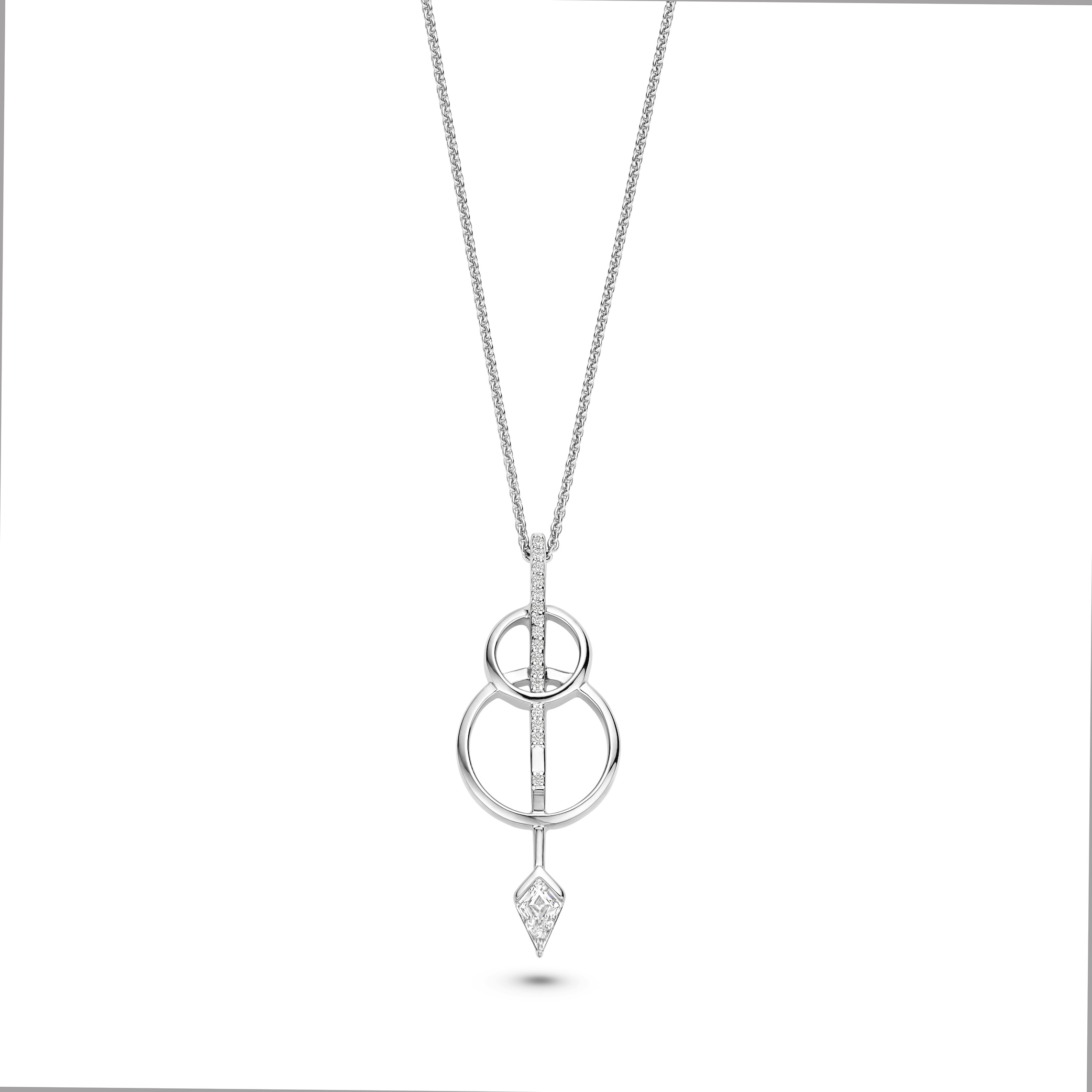 Ketting met hanger in zilver van het merk Fjf Jewellery