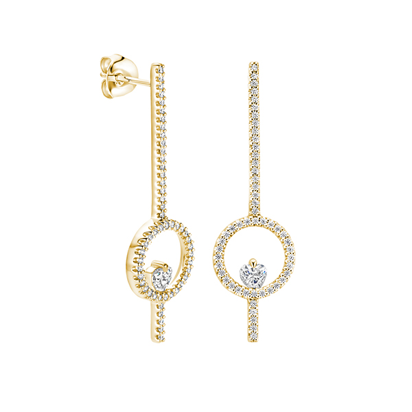 Dit zijn oorbellen van het merk FJF Jewellery gemaakt voor dames.