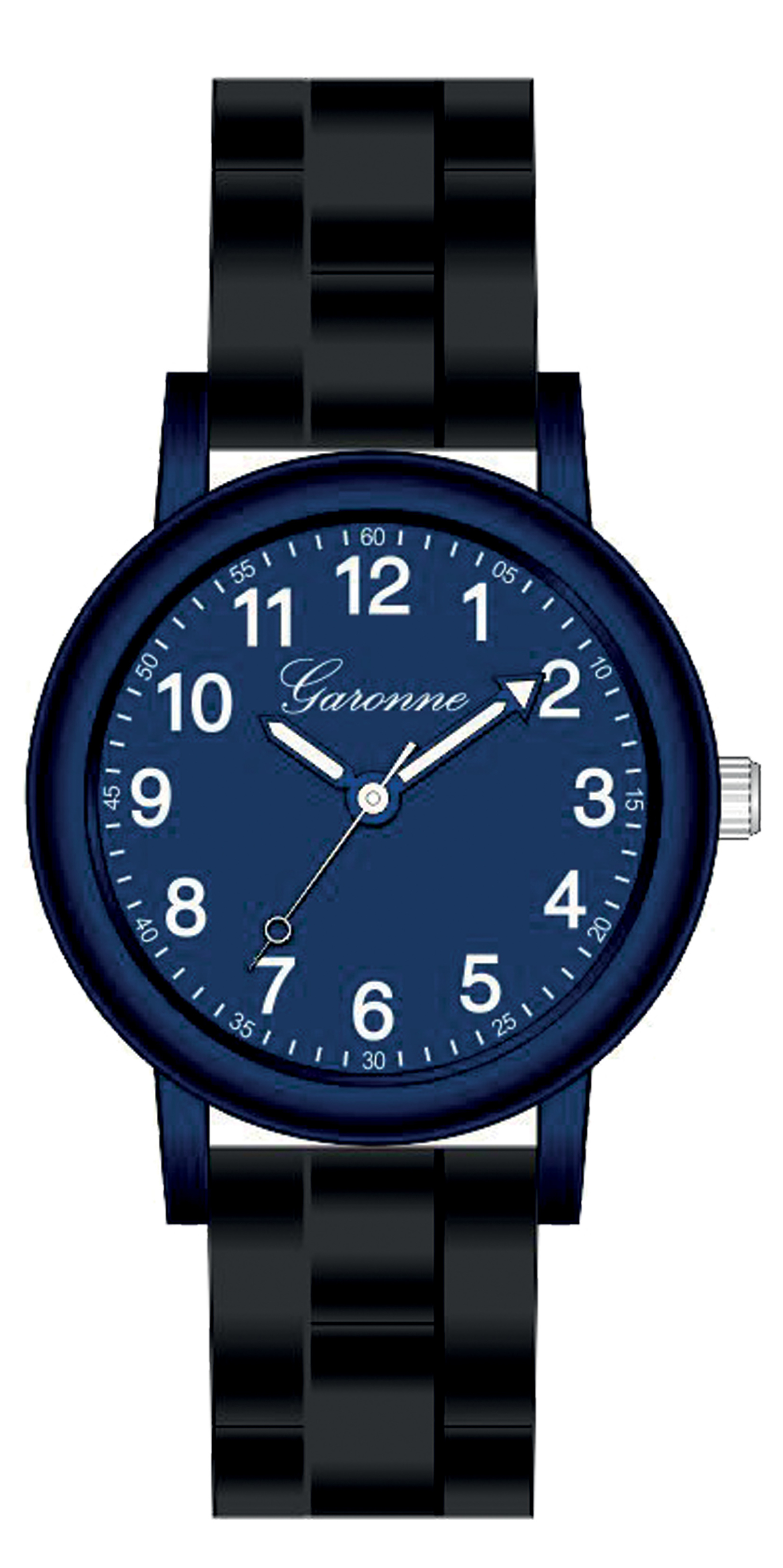 Dit is een horloge van het merk Garonne gemaakt voor jongens.
De specificaties zijn als volgt:
Kastmaat: 30 mm
Bandlengte: 190
Bandbreedte: 14
Waterdichtheid: 3 ATM / 30 Meter / 100 Feet